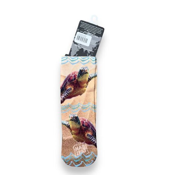 Wild Habitat Sublimation Socks "Sea Turtle" Youth One Size Fits Most - Picture 2 of 3